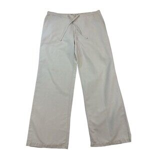 Solitude Casual Women’s Beige Wide Leg Drawstring Pants Size M